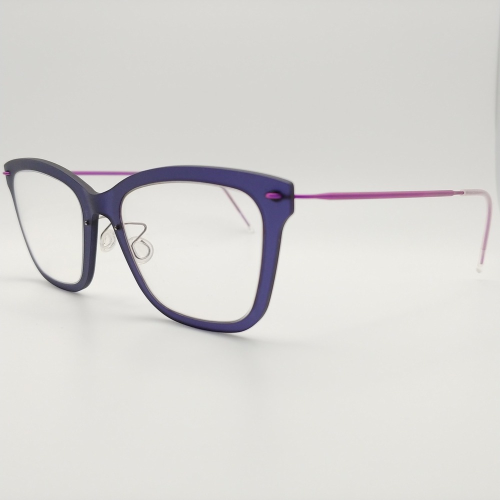 Lindberg Eyeglasses Womens 48-18-140 Purple Cat Eye Titanium Frames 6635 Denmark